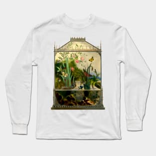 Nature in a glass dome with fish and insects Long Sleeve T-Shirt